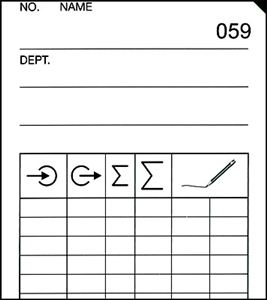 Pointeuse Qr375 Qr395 fiches de pointage carton Q37  Horosys